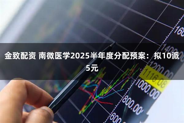 金致配资 南微医学2025半年度分配预案：拟10派5元