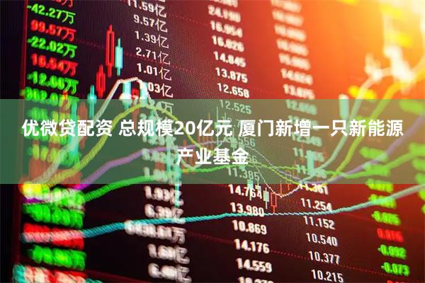 优微贷配资 总规模20亿元 厦门新增一只新能源产业基金